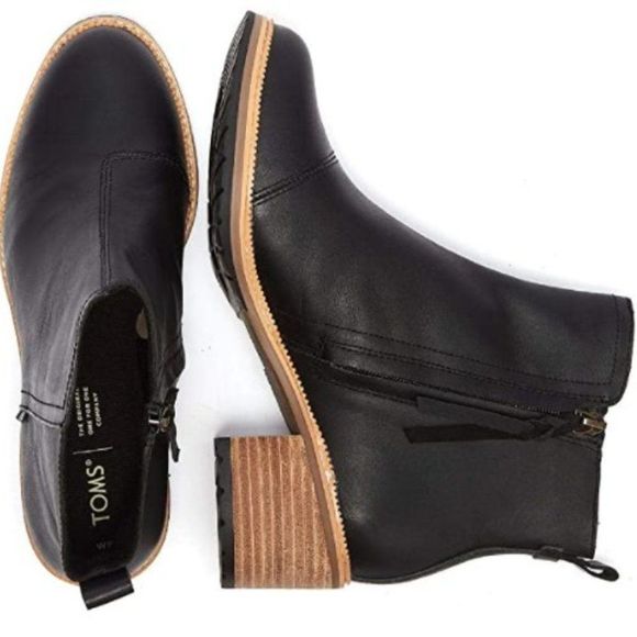toms marina leather bootie